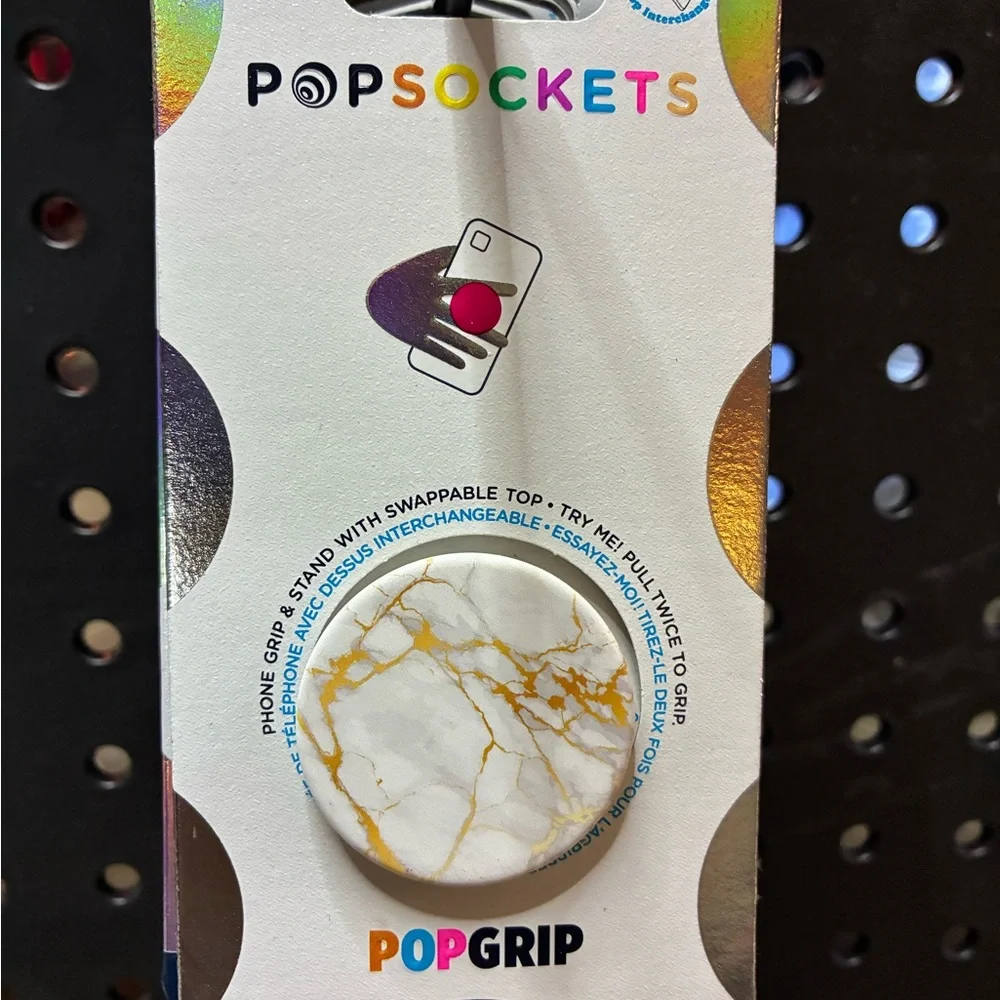 PopSocket PopGrip Gold Marble Phone Accessory